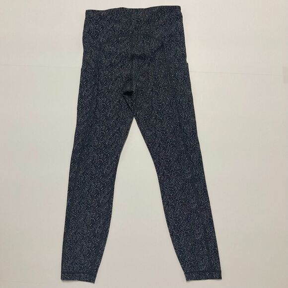 Athleta Black White Ultimate Stash Textured 7/8 Tight Leggings Pockets XS - Picture 2 of 12